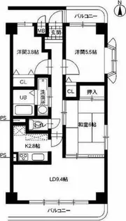 ルミエール【303号室】の間取り