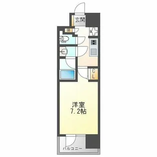 スプランディッド十三本町【11階】の間取り