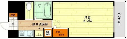 エスリード東天満第2【7階】の間取り