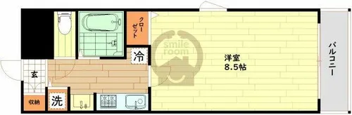 大阪府大阪市西区立売堀4丁目【マンション】の間取り
