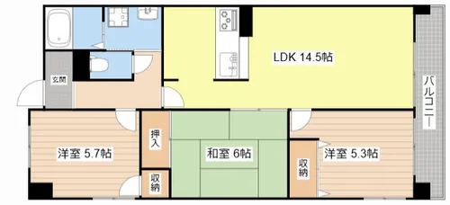 アメニティーRITTO【5階】の間取り