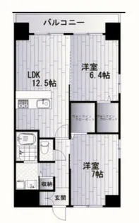 Grand Chariot三萩野【8階】の間取り