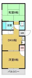 クローバーハイツ喜志【3階】の間取り