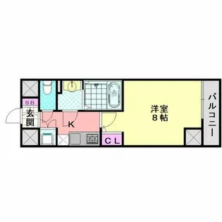 フォレストインサイド鳳【204号室】の間取り