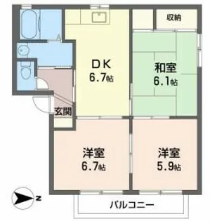 SERIE(セリエ)【2階】の間取り