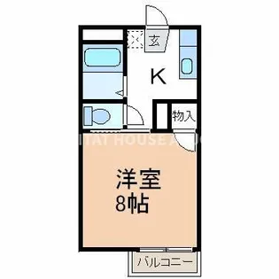ハイツウィング【2階】の間取り