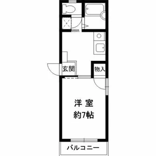 ハピネス茨木【2階】の間取り