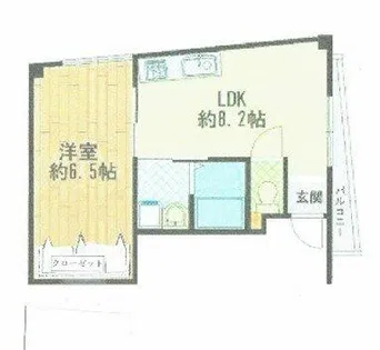 二宮町パークビル【2階】の間取り