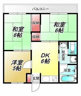 光陽ハイツ【2階】の間取り