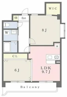 ユリシーズK【6階】の間取り