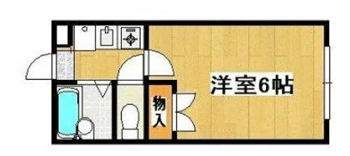 レオパレスシーサイド【1階】の間取り