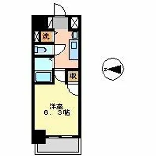 ライジングコート瑞穂通【10階】の間取り