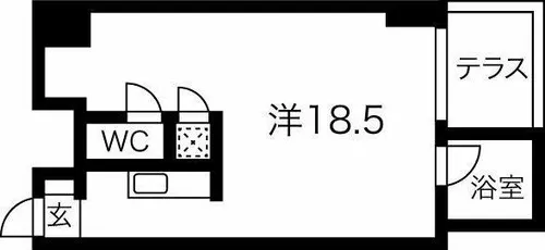 プリマヴェール名駅シュール【3階】の間取り