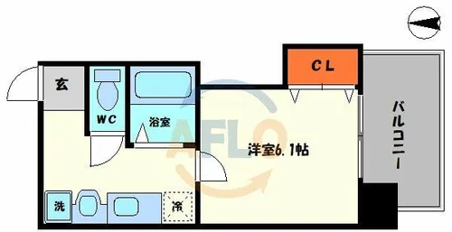 シティライフエイペックス大手通【2階】の間取り