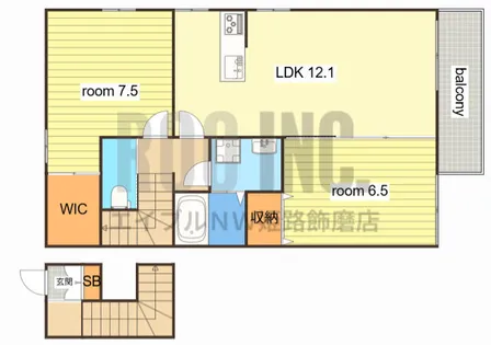 シャーメゾン兼田【2階】の間取り