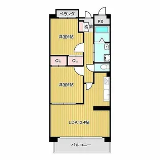 アソシエ三好丘【2階】の間取り