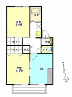 ハイモール【1階】の間取り