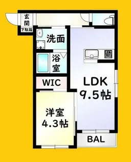 BRAVE BASE 戸畑東【2階】の間取り