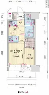 ソルテラスOSAKA GATE【8階】の間取り