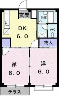 エルディム宮前【1階】の間取り