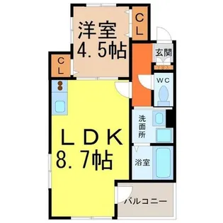 CITY SPIRE名古屋大須【9階】の間取り