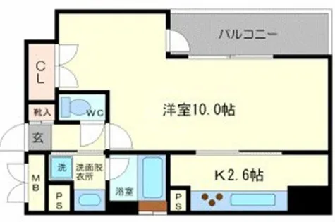 リーガル西天満Ⅲ【12階】の間取り