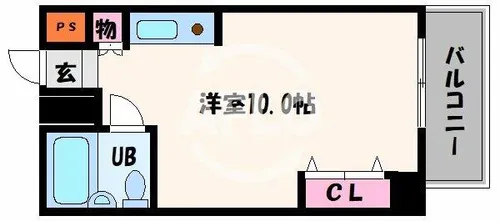 アーバンエース上本町パル【2階】の間取り