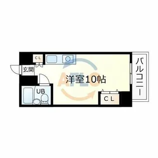 アーバンエース上本町パル【2階】の間取り
