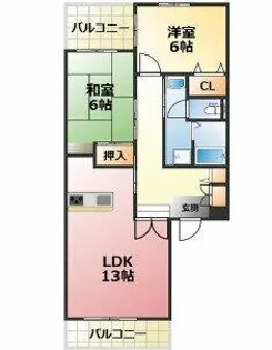 SOL,LEVANTEⅠ・Ⅱ【1階】の間取り