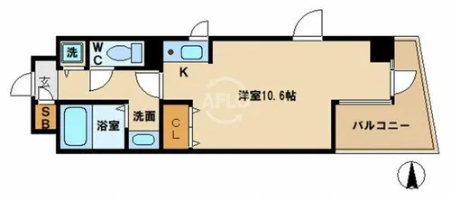 RE-SOUL清水谷【501号室】の間取り