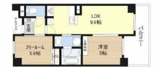 エステムエグゼ心斎橋【10階】の間取り
