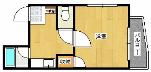 セントラルコート駅南【403号室】の間取り