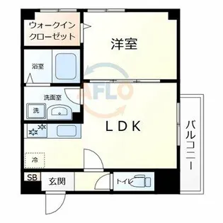 アリビラ鶴橋【4階】の間取り