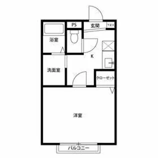 アムール フィオーレ【204号室】の間取り