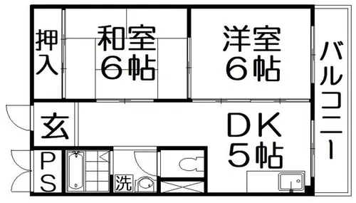グロース寝屋川Ⅰ【3階】の間取り