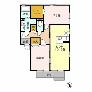 グラン ブランシェ【1階】の間取り