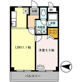 ヌカタヒルズ【1階】の間取り