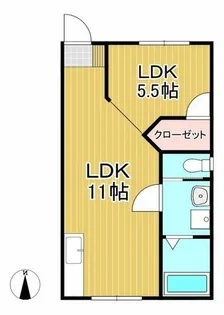ウイングコート【101号室】の間取り