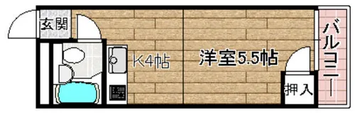 崎山ハイム【3階】の間取り