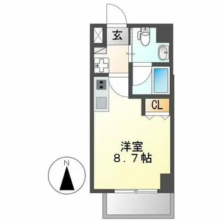 IARIM車道【602号室】の間取り