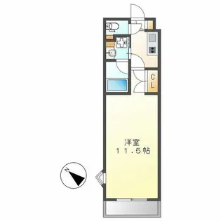 シティライフ本山東【2階】の間取り