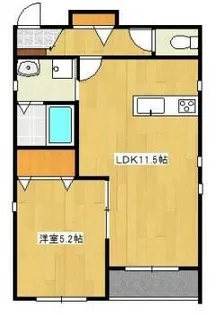 ファミール伊伝居【1階】の間取り