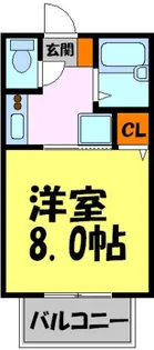 ハイツ山之内【101号室】の間取り