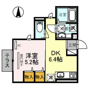 プティット モンターニュ【1階】の間取り