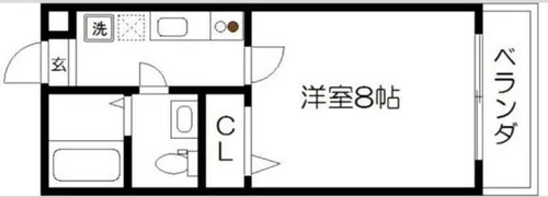 アークリード今出川大宮【3階】の間取り