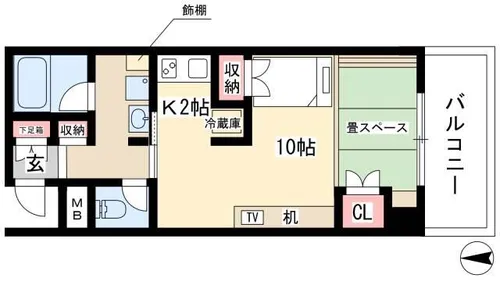 鶴舞ガーデンコート【903号室】の間取り