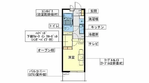 ラピスラズリ高井田【4階】の間取り