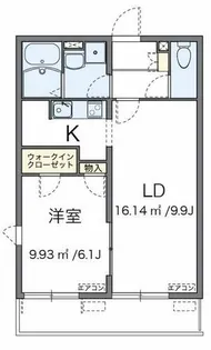 レオネクストすずらん荘【3階】の間取り