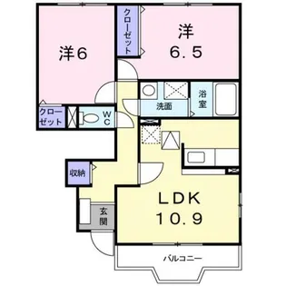 カ-サ柴垣Ⅰ【1階】の間取り