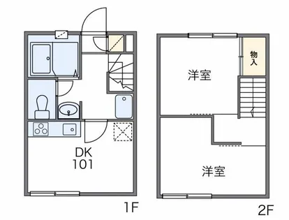 枚岡ヒルズ【1階】の間取り